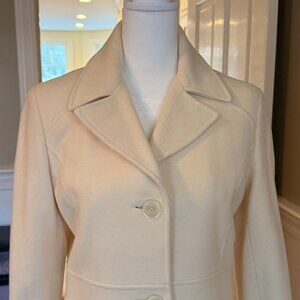 Marc New York Andrew Marc Cream Color Wool Cashmere Coat